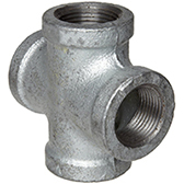 Galvanized Malleable Fittings Cross
